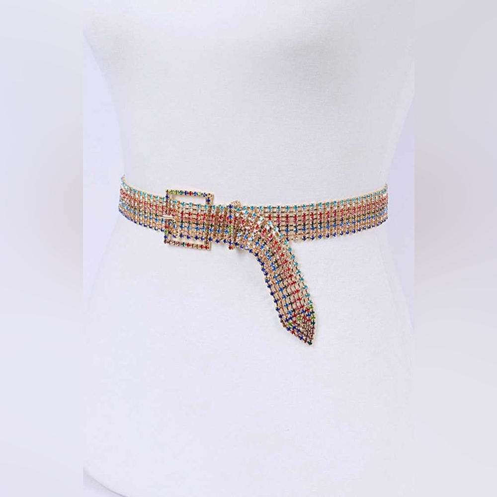 Multicolor Crystal Belt - Picture 2 of 4